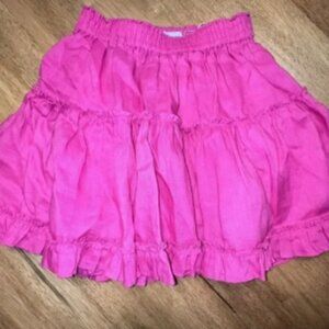 Hill House Pink Woman’s Skirt Size Medium 100% Linen with a cotton‎ lining